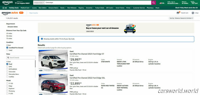 Ford ora vende auto usate su Amazon | Carscoops